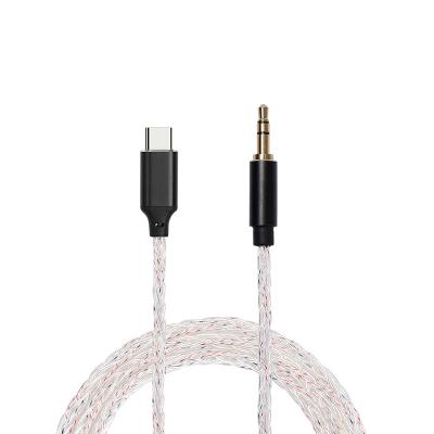 China Car digital transmission type C to aux cable. 3.5mm USB C Audio Car Stereo to Aux Cable. 3.5mm for sale