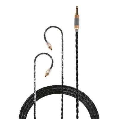 China JCALLY 16 car fails audio aux silver plated cable. OFC Earphone Earpiece Replacement Upgrade 3.5mm 2pin for sale