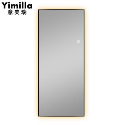 China Yimilla LED Smart Illuminated Custom Illuminated Makeup Sauce Mirror With Light for sale