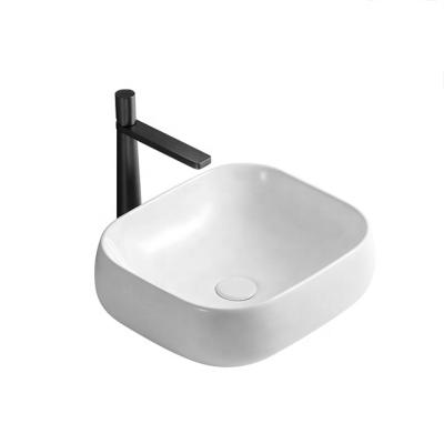 China Sustainable Wholesale Ceramic Lavatory Marble Semi Counter Sinks Bathroom Bowl Sinks for sale