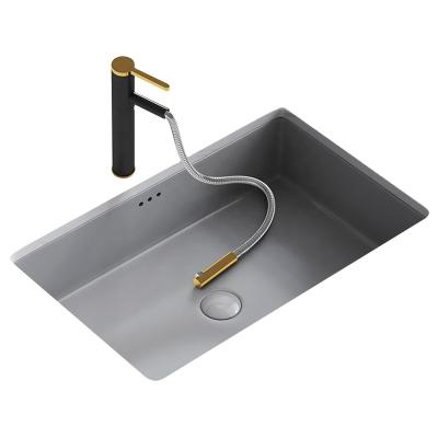 China Sustainable bathroom cabinet with gray ceramic basin undercounter sink luxrury washbasin for sale