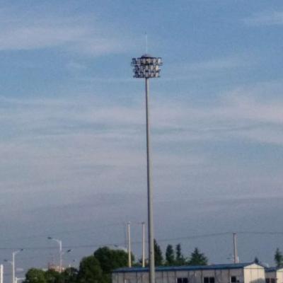 China High Bright Energy Saving 15m 20m 30 Meters Wire High Mast Galvanized Street Light Pole For Square for sale