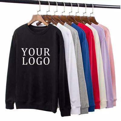 China Anti-Shrink Wholesalers screen printing  USA size Unisex Pullover Thick Fleece Oversize blank sweatshirt plain custom crewneck sweatshirts for sale