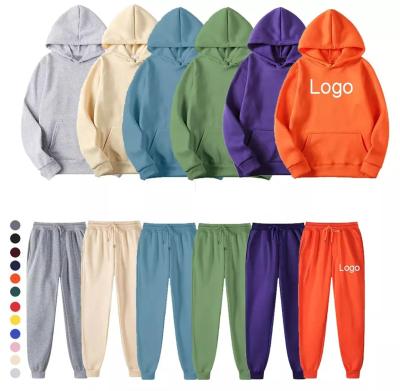 China Breathable wholesale High Quality blank tracksuits Custom Logo Printing 2 Piece Sweatsuits for men for sale