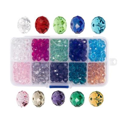 China Diy JEWELRY Accessories Amazon Sale Diy Glass Art Bracelet Maker 10 Colors Box Packing Crystal Beads Kit for sale