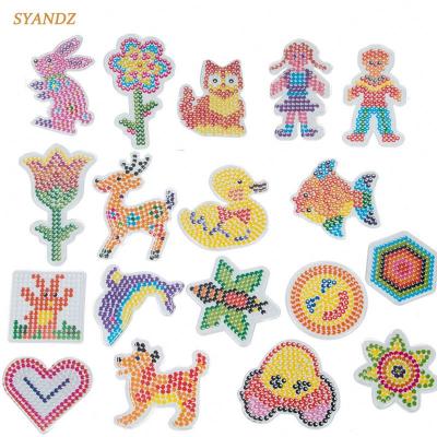 China Hama Beads 18pcs/set 5mm DIY Hama Beads DIY Plate with Colore Paper hama beads template for sale