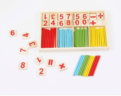 China Auxiliary Count Blister Count Maths Packing Wooden Education Elementary School Students Tool Toy for sale