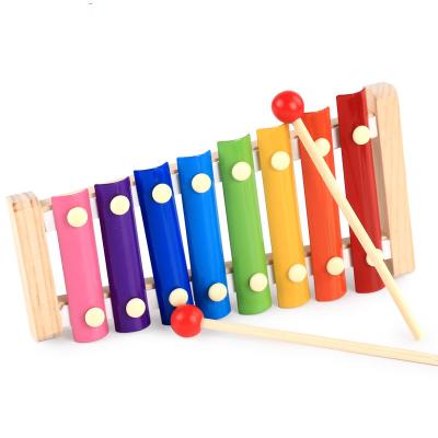 China Children Non-electric Toys Wooden Hand Knock Piano Baby Xylophone Toy for sale