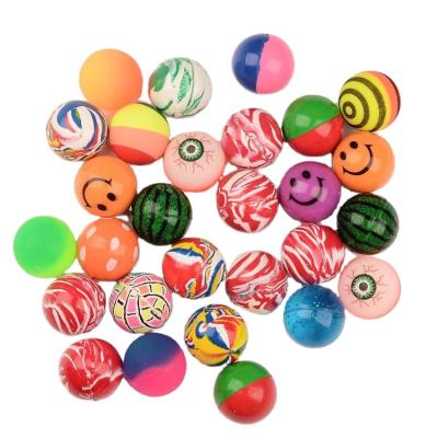 China Promotional Surprise Machine Toy Cheap Jumping Balls Mix Color And Type 32mm Bouncy Ball for sale