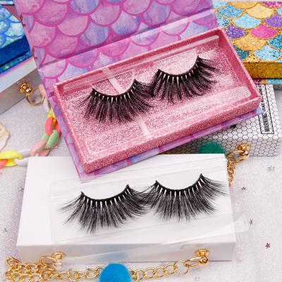 China Wholesale New Hot Sale Super Licks Long 25mm Winged Mink Eyelash Cruelty Free 3d Faux Silk Eyelashes for sale