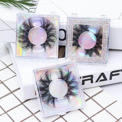 China Seller High Quality Silk Winged Eyelashes 3D Silk Own Brand False Eyelashes 25mm Silk Eyelashes for sale