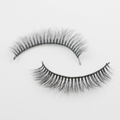 China Wholesale Manufacturer Supply Eyelashes 3D Faux Mink Eyelashes 3d Crisscross Silk Eyelashes Natural Looking Premium Reusable for sale