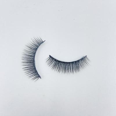 China New Private Label 25 Mm Silk Lashes Hand Made Strip Crisscross Eyelashes 100% Silk With Custom Package for sale