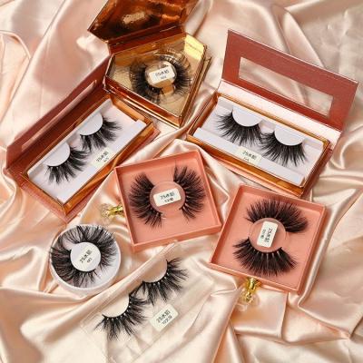 China Wholesale Faux Mink Fur Lashes With Private Crisscross Label Faux Mink Lashes Custom Packaging Handmade 25mm Faux for sale