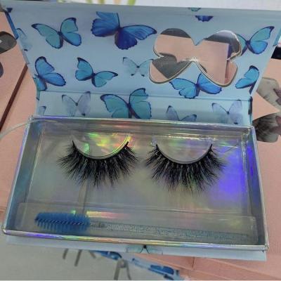 China Free Sample Criss-Cross Wholesale Prices Good Quality Handmade Fake Mink Eyelash Private Label 25mm for sale