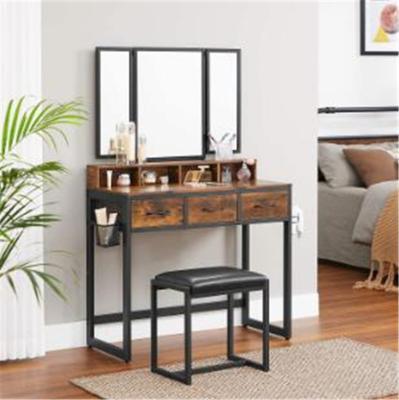 China (Other)Adjustable Modern Bedroom Furniture Dressing Girl Dressing Table With Mirror Girl Dressing Table Sets for sale