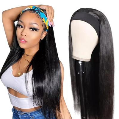 China Best Half Hairband Wigs Glueless Straight Hair Wigs Straight Hair Wigs With Headbands for sale