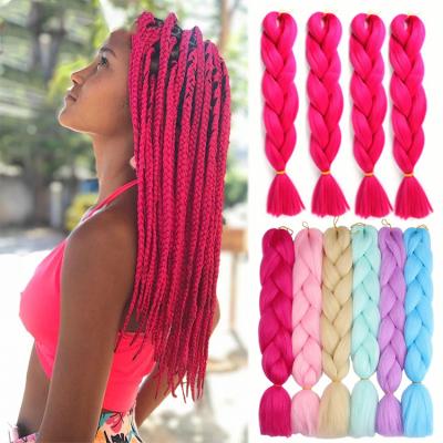 China Cheap Thick Soft Jumbo Soft Africa Braid Hair 100g Soft Pre Stretched Human Hair Extensions Braiding Wigs For Ladies for sale