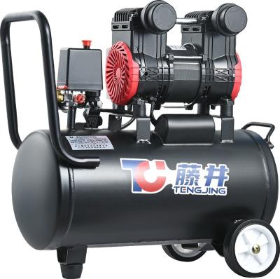 China Oil Free RUNNING 1HP 0.75HP Dental Oilless Motor 30liter 50liter Oil Free Air Compressor for sale