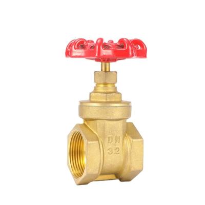 China female thread manual handle steel wheel for water cw617n brass gate valve for water diesel with hand wheel for sale