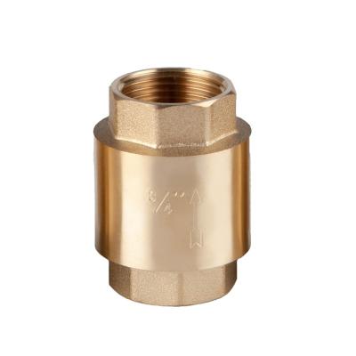 China General OEM 1/2 3/4 1 11/4 2 Inch NPT Brass Water Vertical Ball Spring Spring Lift Check Valve for sale