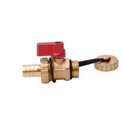 China General Brass Boiler Water Ball Drain Valve With Union Chain for sale