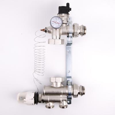 China General Thermostatic Mixing Control Valve Underfloor Heating Mixing Manifold System for sale