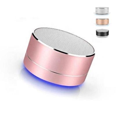 China Colorful Mini Metal Small Gun Metal Wireless Steel Subwoofer Cell Phone Speaker AirPlay Lamp Audio Portable for sale