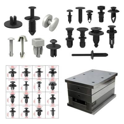 China OEM Industry Parts Plastic Injection Mold New Plastic Fasteners Automotive Plastic Clips for sale