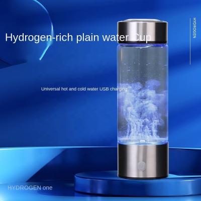 China Outdoor Hydrogen Rich Water Bottle Hydrogen Water Generator Water Electrolysis Ionizer for sale