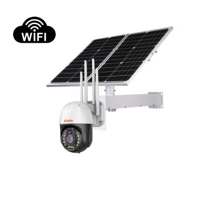 China Human motion tracking no sun contiune working 10 days wireless wifi solar power battery operated ptz IP camera for outdoor security surveillance for sale