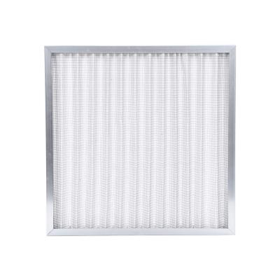 China Hotels OEM ODM Low Resistance Purifying Air Conditioning Pleated Primary Filter Washable for sale