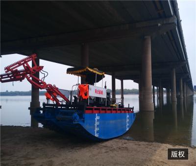 중국 2.5m Length, 85KW ,2500m3,Amphibious Aquatic Weed Harvester Crawler Type Water Weed Harvester 판매용