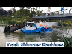 Automatic Aquatic Trash Skimmer Machines Boat 11m3 Capacity Keda Standard