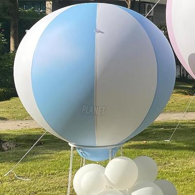 China Outdoor Party Aufblasbare Heißluftballon PVC Dekorationsball Baby Dusche Party Ballons mit Stehrahmen zu verkaufen