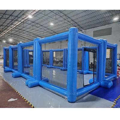 China Commerciële sportwedstrijden opblaasbare paintball arena PVC paintball veld Te koop