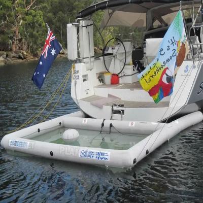 Chine Piscine océanique gonflable en PVC, étanche à l'air, piscine flottante avec filet à vendre