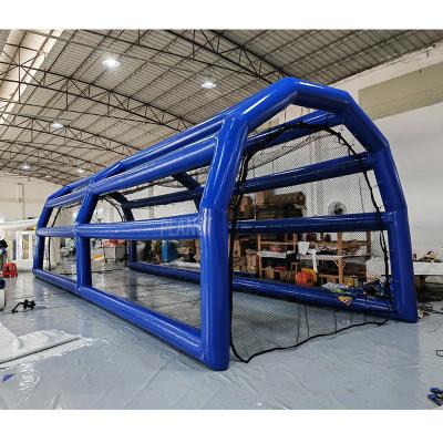 China Custom Portable Inflatable Baseball Cage Net Inflatable Baseball Hitting Cage PVC Batting Cage for sale