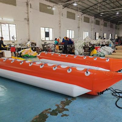 China Watersport spel opblaasbaar Banana Boat opblaasbaar sleepbaar Banana Boat opblaasbaar vliegend sleepbaar buis Te koop