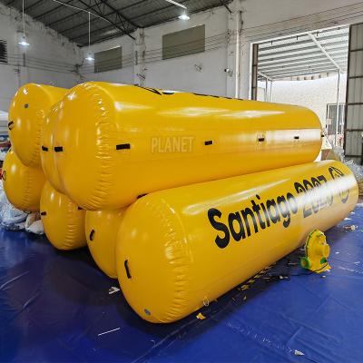 Κίνα Customized Inflatable Long Tube Swimming Buoy Inflatable Pipe Floating Marker Water Buoy προς πώληση