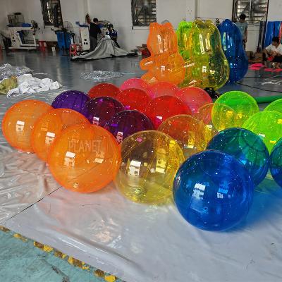 China Custom Decorative Colorful Inflatable Clear Ball Inflatable Transparent PVC Balloon for sale