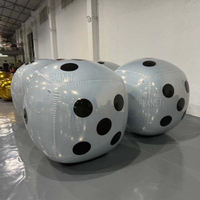 China Giant Inflatable Dice PVC Inflatable Dice Cube Dice Props for Decoration for sale