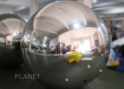 China Shopping Mall Inflatable PVC Mirror Ball Ornaments 1m  Or Customized Size for sale