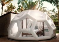 China tienda inflable de la burbuja de la tienda del hotel del PVC de la burbuja de los 5M que acampa de la casa de la selva de la casa de campo de Ubud del iglú de la casa de campo inflable clara de la burbuja en venta