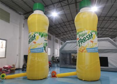 China Werbung von aufblasbarem orange Juice Bottle Full Printing Logo zu verkaufen