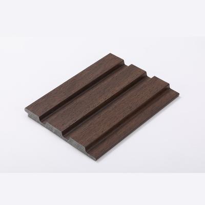 China Others Easy Install Cornice Baseboard Molding Waterproof Decoration Interior 3D Wood Color PS Wall Paneling for sale