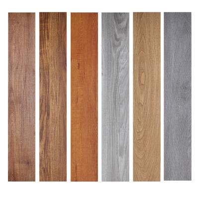 China Modern Self-adhesive Leather Grain Wood Stone Factory Floor PVC Plastic Flooring Plastic Paste Thickened LVT for sale