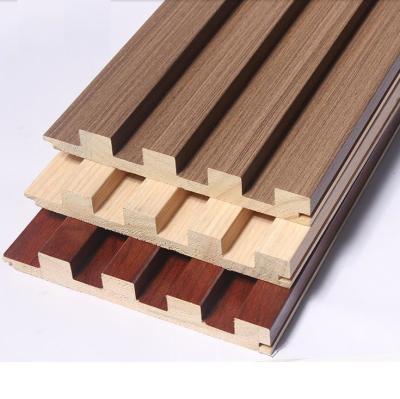 China Other Solid Wood Grille Panel 3D Panel Groove Wall Panel Manufacturer for sale