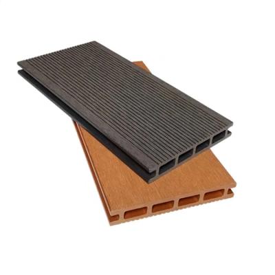 China Modern/Classic/3d plastic composite wood texture skin-friendly exterior wood panels deck flooring cheap artificial hardwood lumber wpc decking for sale