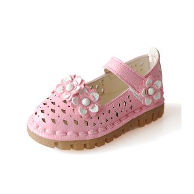 China Breathable Sandal Kids Shoes Hollow Out Shoes Flower Shoes For Girls for sale